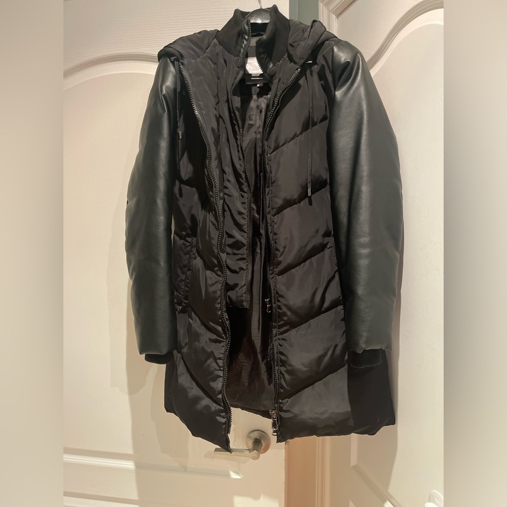Black down coat